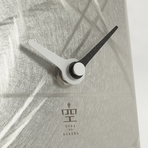 志賀正章 shiga design 金属時計 title square clock 80 sus ivy