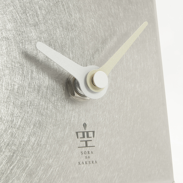 志賀正章 shiga design 金属時計 title square clock 80 sus vb